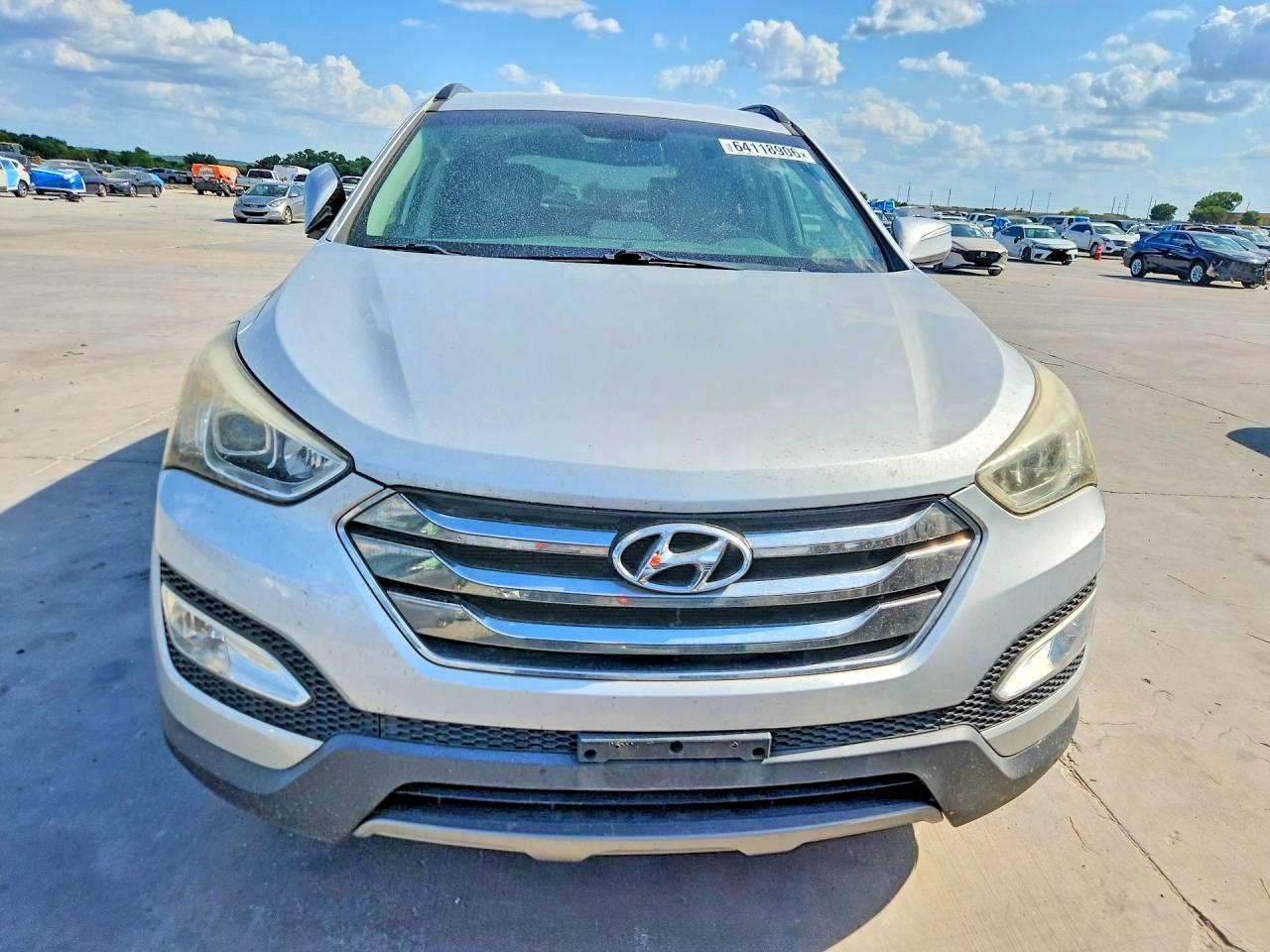 2013 Hyundai Santa Fe Sport 2.4l Silver vin: 5XYZUDLB2DG084242