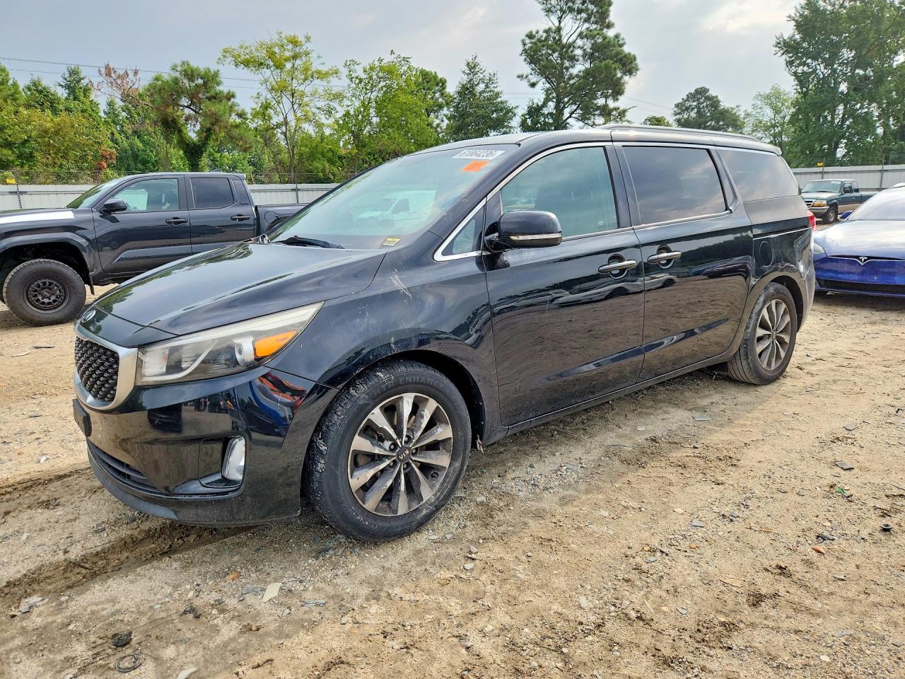 2015 Kia Sedona Sx Black vin: KNDMC5C14F6018999
