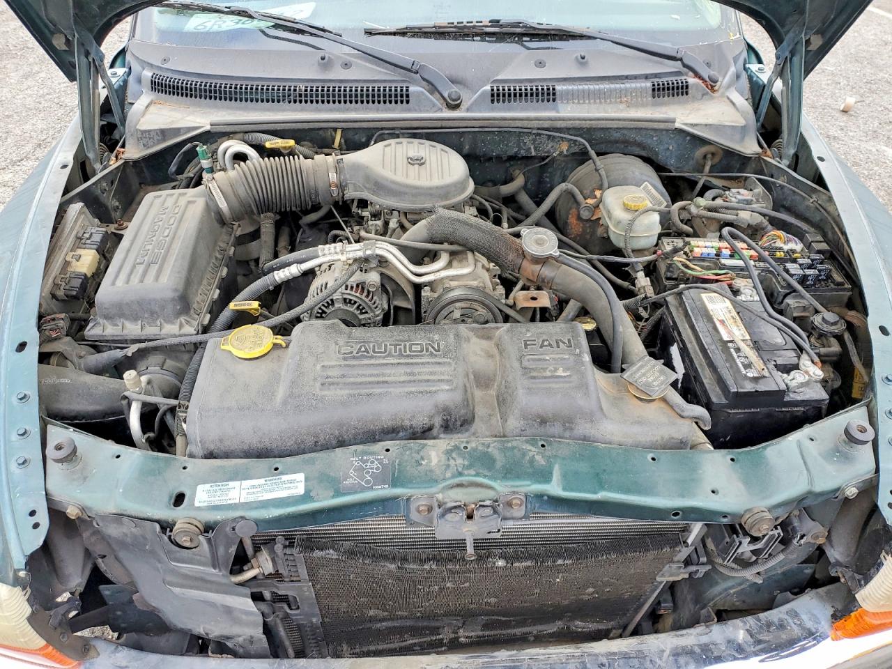 2001 Dodge Dakota Quad Зеленый vin: 1B7HL2AXX1S232306
