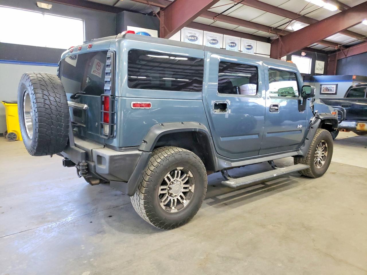 2005 Hummer H2 Blue vin: 5GRGN23U65H100699