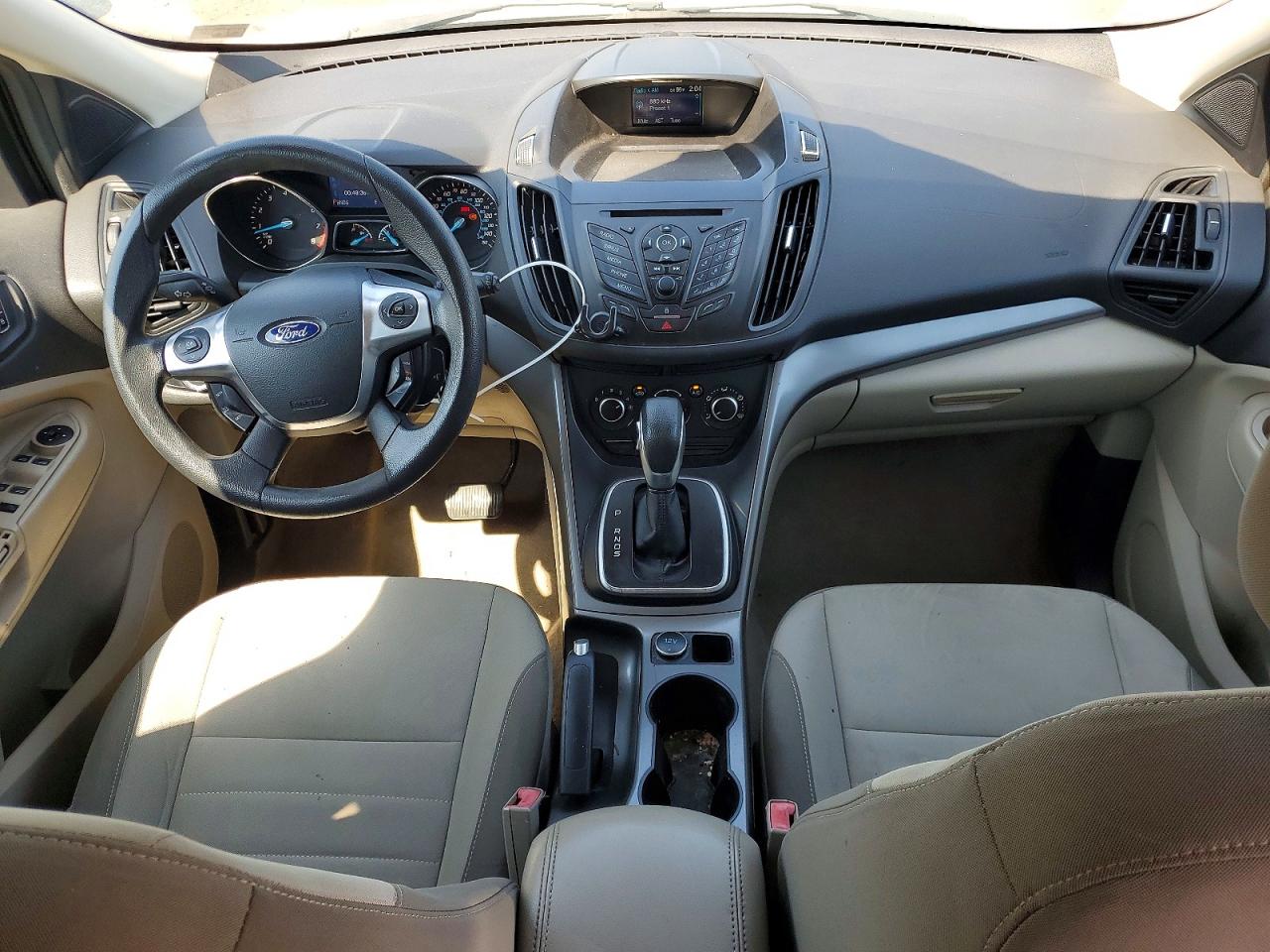 2013 Ford Escape Se White vin: 1FMCU0G9XDUC26496