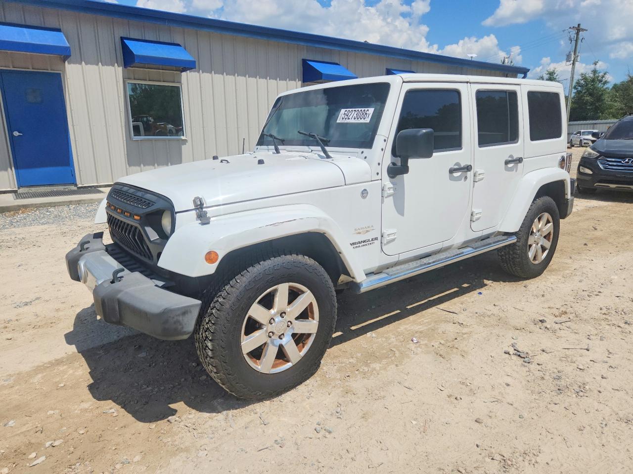 2012 Jeep Wrangler Unlimited Sahara Белый vin: 1C4BJWEG7CL171894