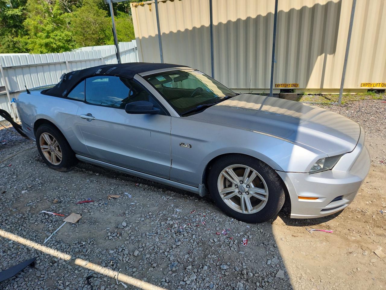 2013 Ford Mustang Silver vin: 1ZVBP8EM0D5280359