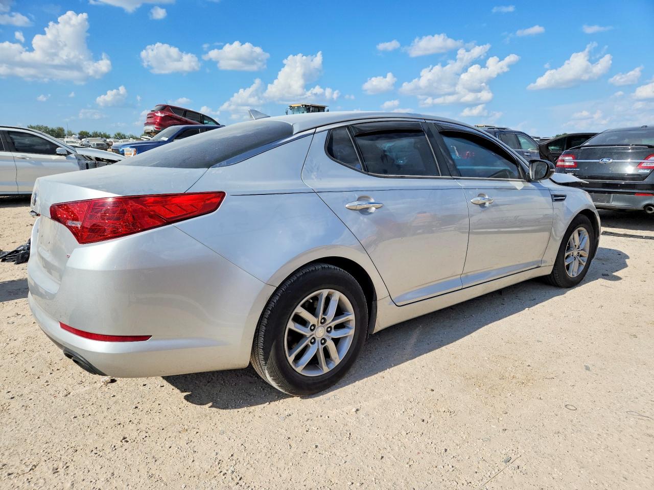 2013 Kia Optima Lx Silver vin: 5XXGM4A74DG186751