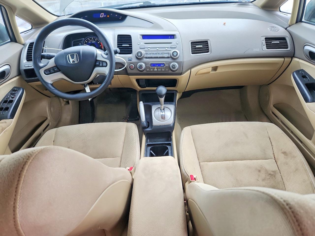 2008 Honda Civic Hybrid Tan vin: JHMFA36208S025254