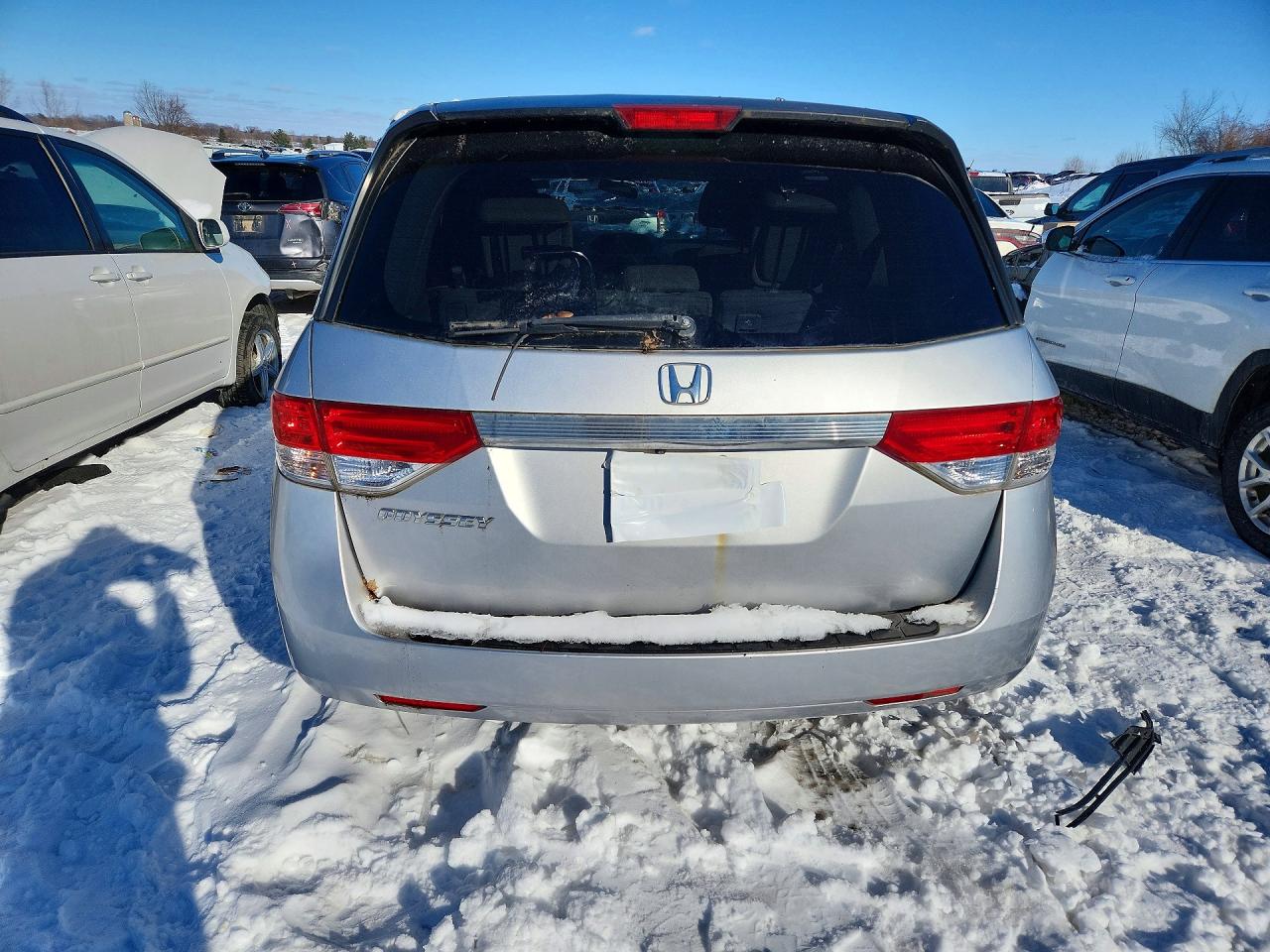 2014 Honda Odyssey Lx Silver vin: 5FNRL5H28EB139058