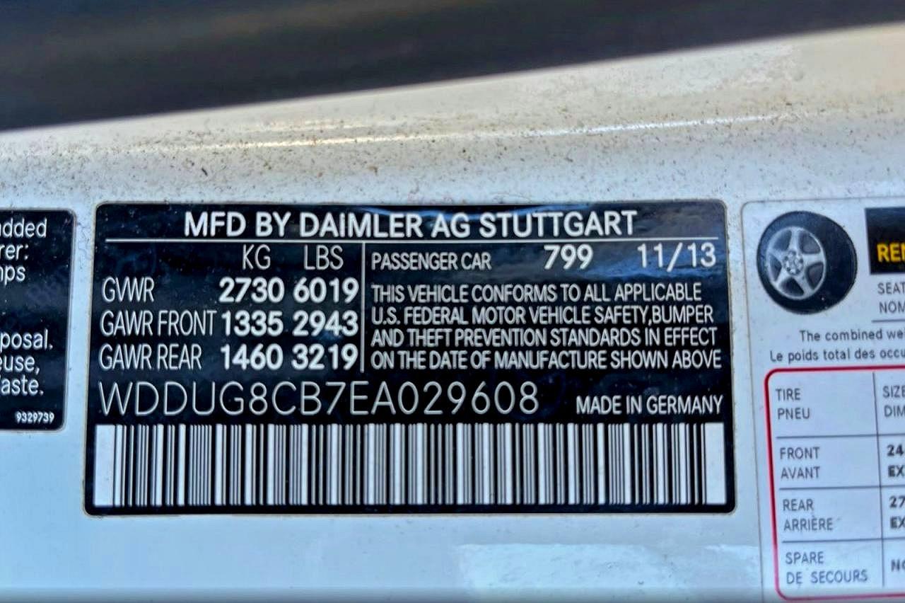 2014 Mercedes-benz S 550 White vin: WDDUG8CB7EA029608