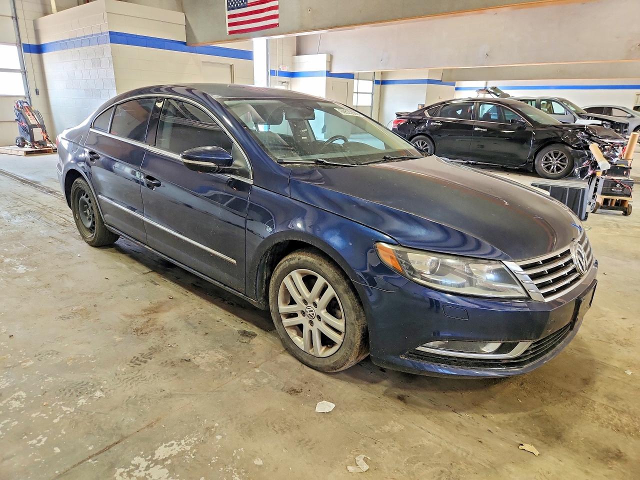2013 Volkswagen Cc Sport Blue vin: WVWBN7AN3DE539492
