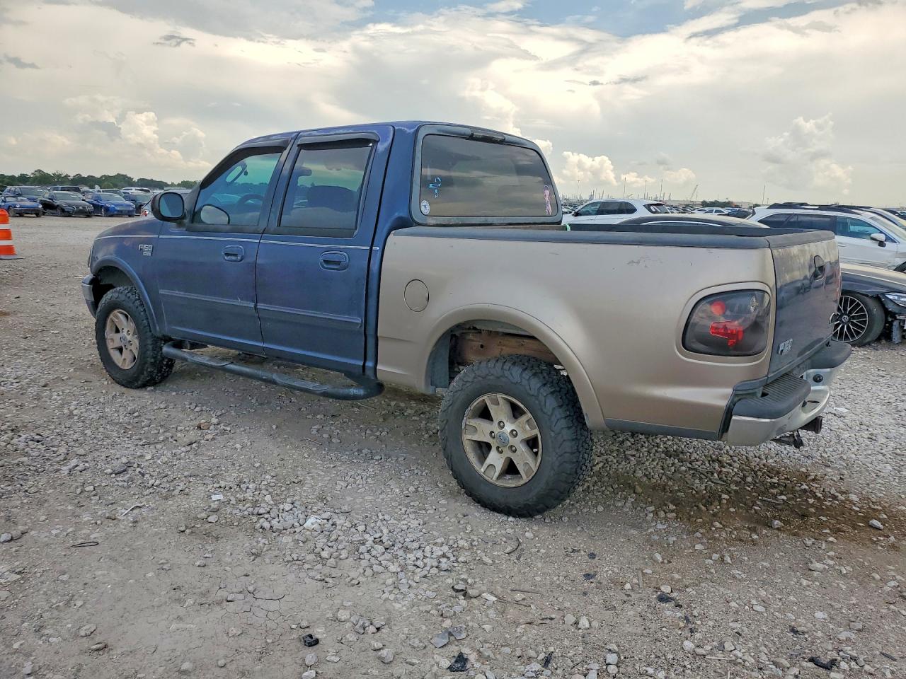 2002 Ford F150 Supercrew Blue vin: 1FTRW08L62KE27033