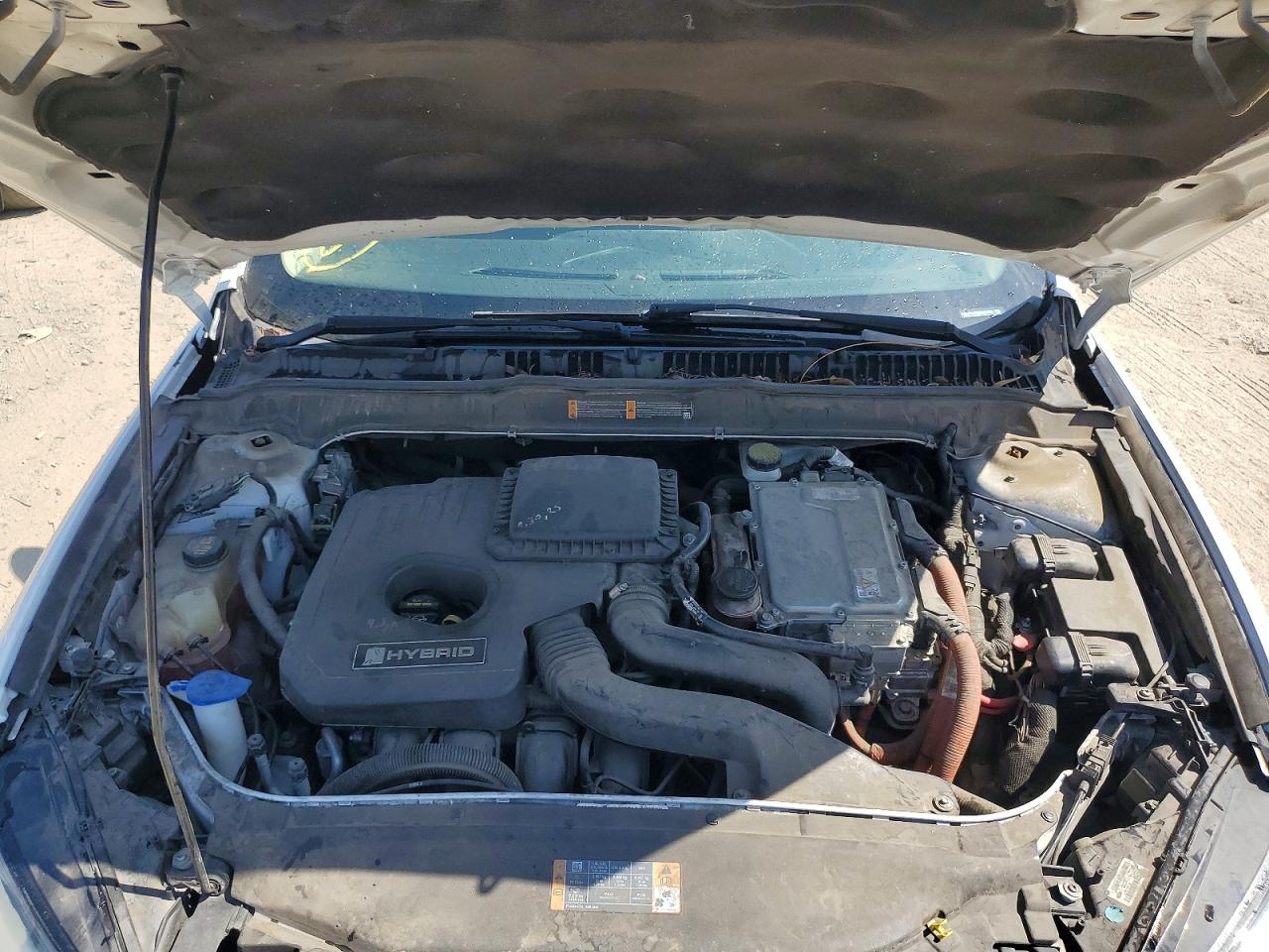 2013 Ford Fusion Se Hybrid White vin: 3FA6P0LU0DR229259