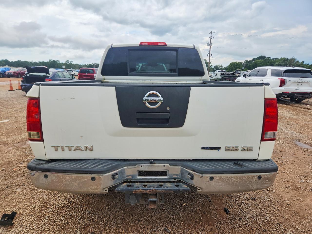 2009 Nissan Titan Xe Ffv White vin: 1N6BA07D69N316529