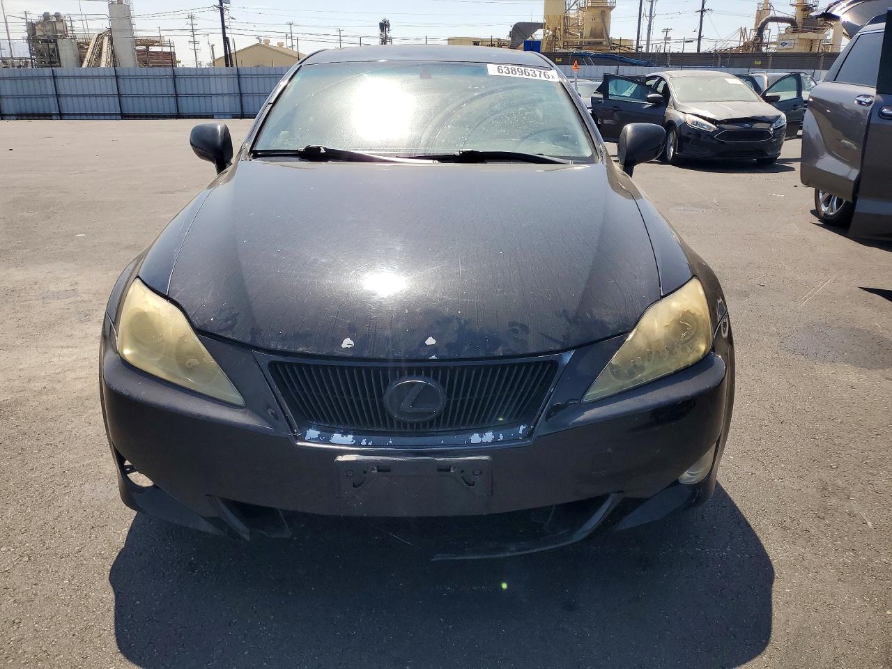 2007 Lexus Is 250 Base Black vin: JTHBK262X75047149