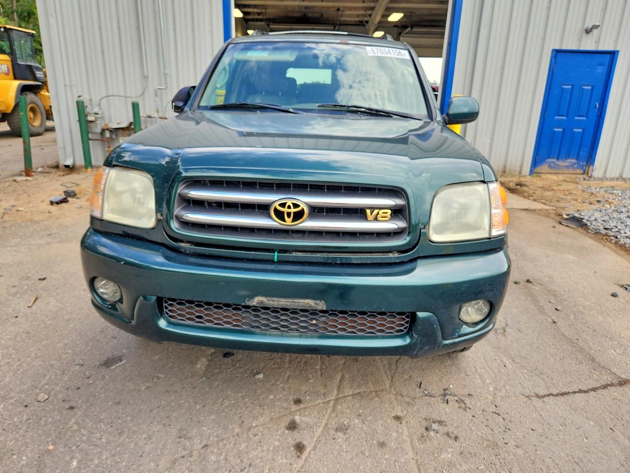 2001 Toyota Sequoia Limited Green vin: 5TDBT48A51S050685