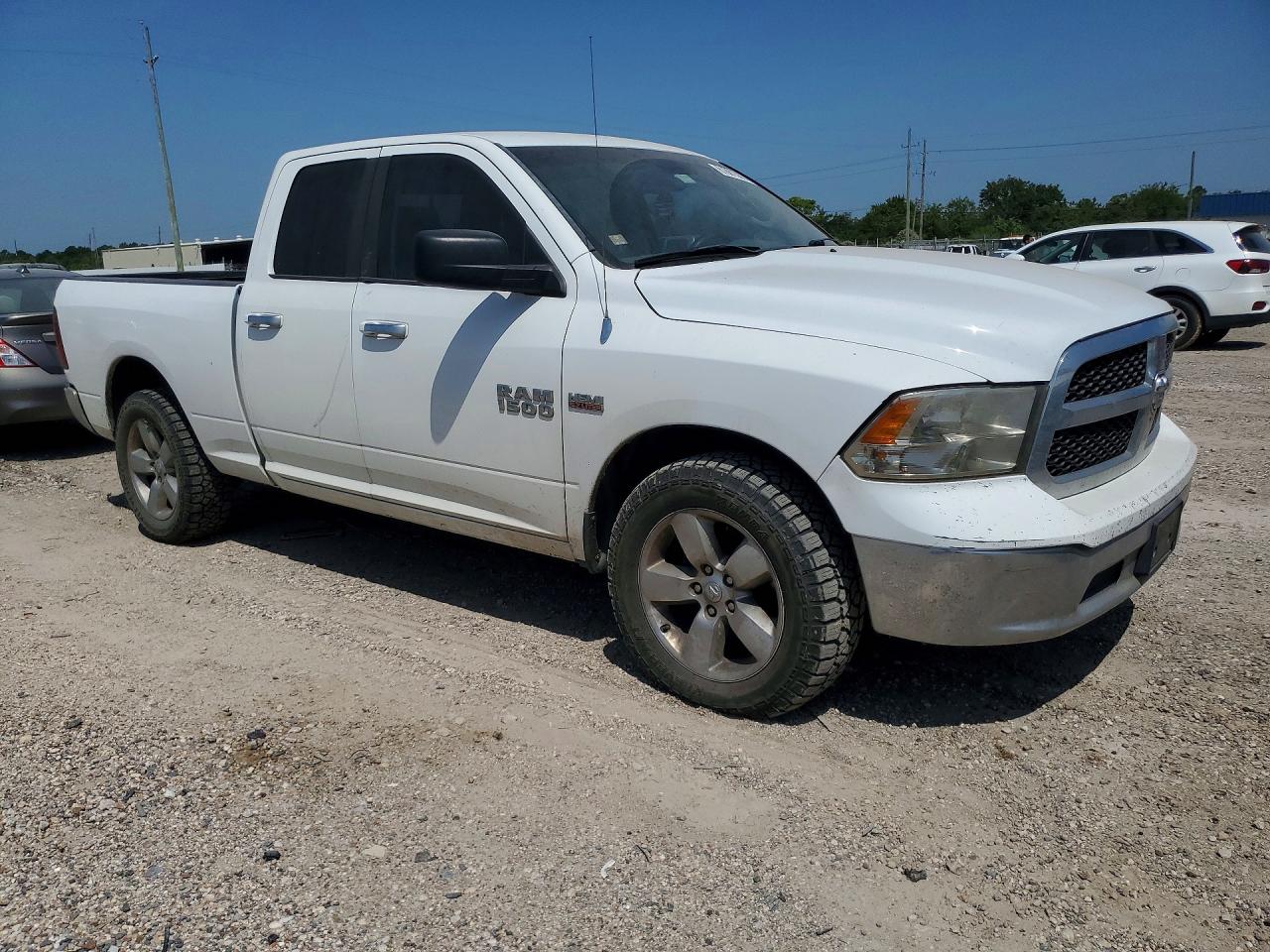 2014 Ram 1500 Slt White vin: 1C6RR7GT9ES149970