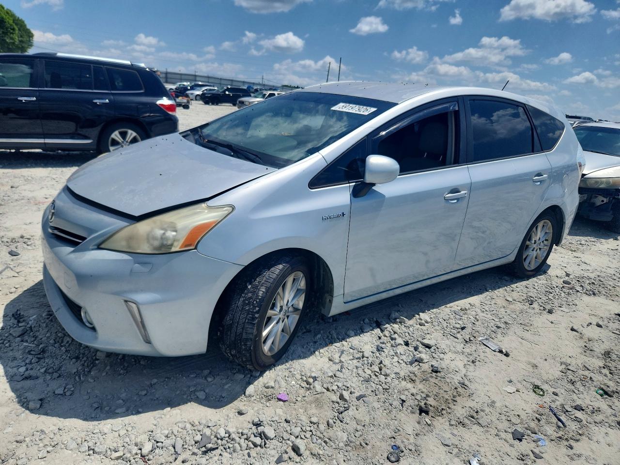 2013 Toyota Prius V Five Silver vin: JTDZN3EU9D3216620