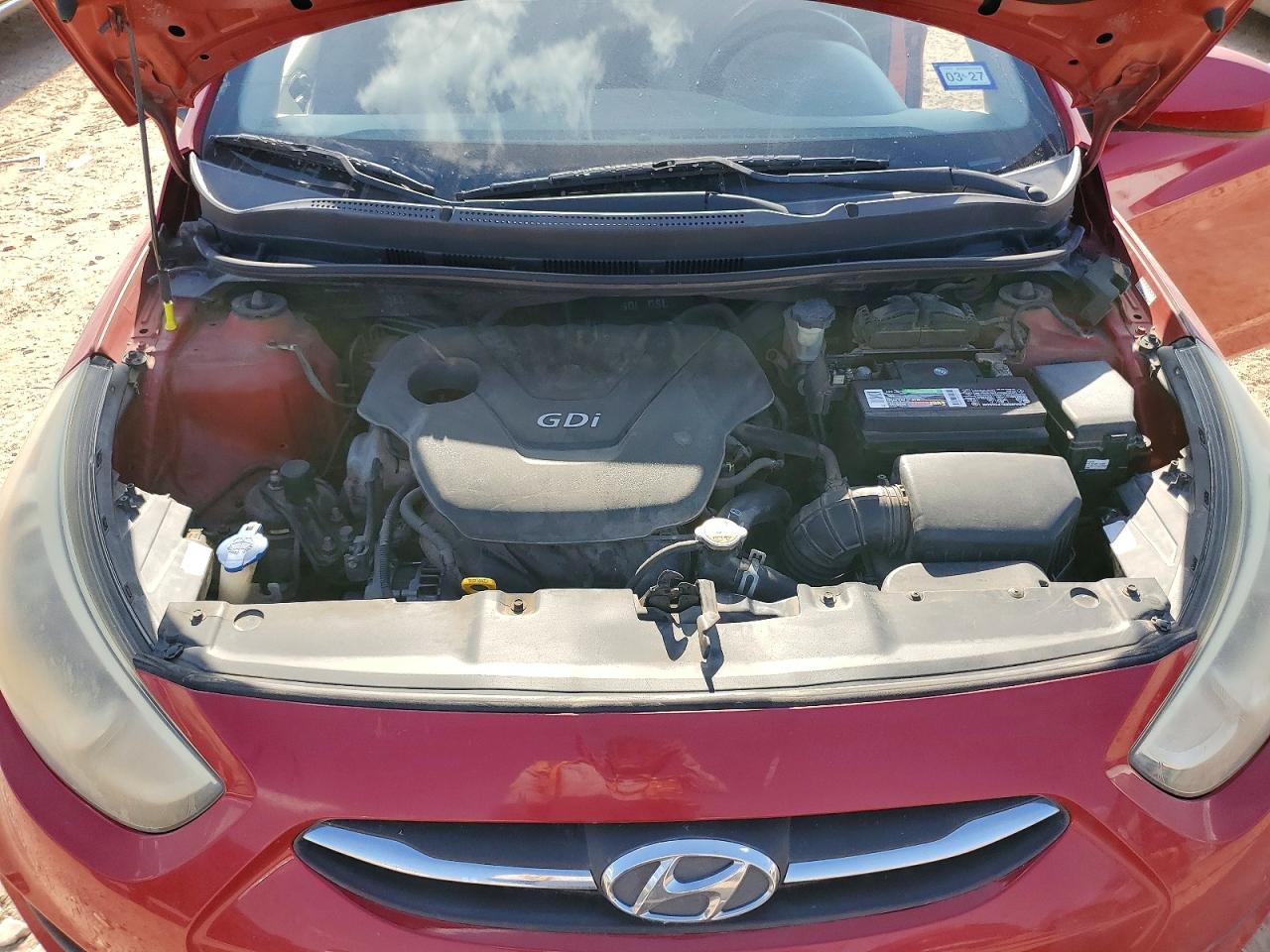 2015 Hyundai Accent Gs Red vin: KMHCT5AEXFU213661
