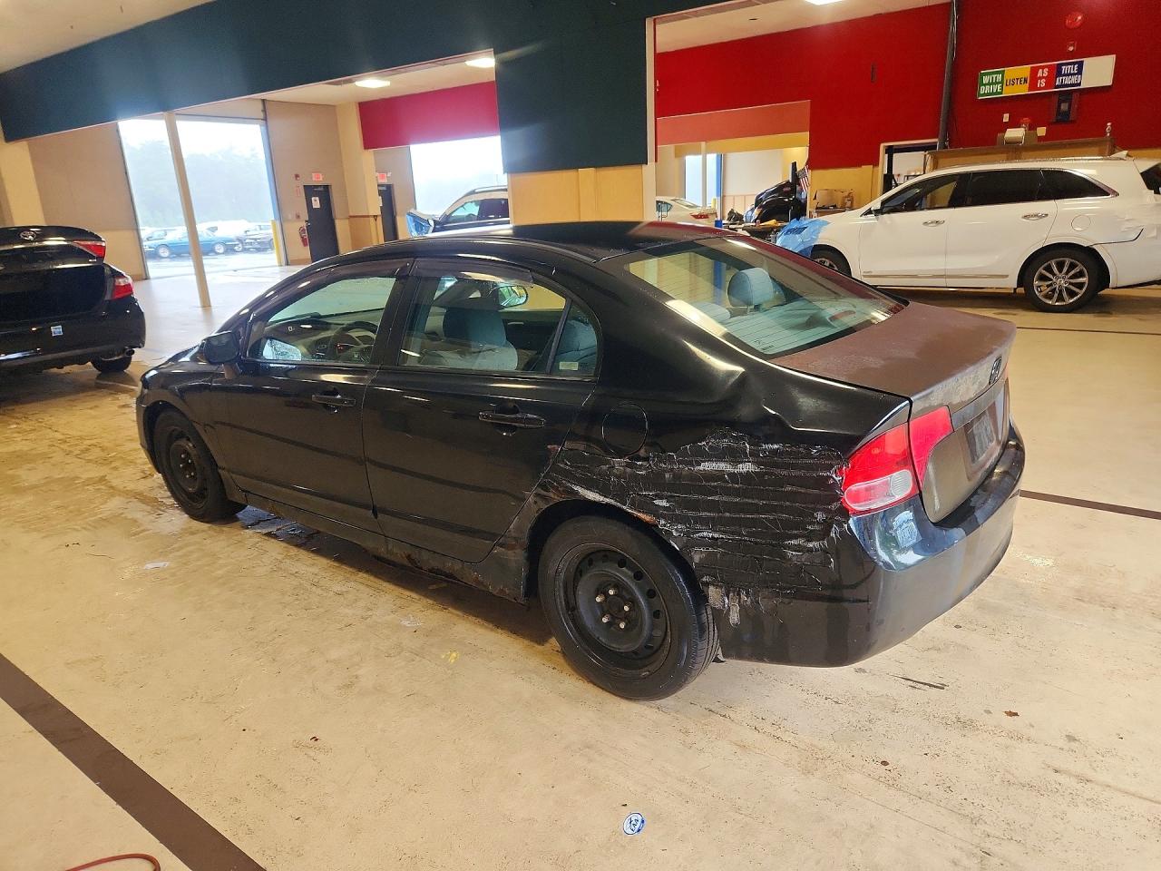 2007 Honda Civic Lx Black vin: 1HGFA16597L054827