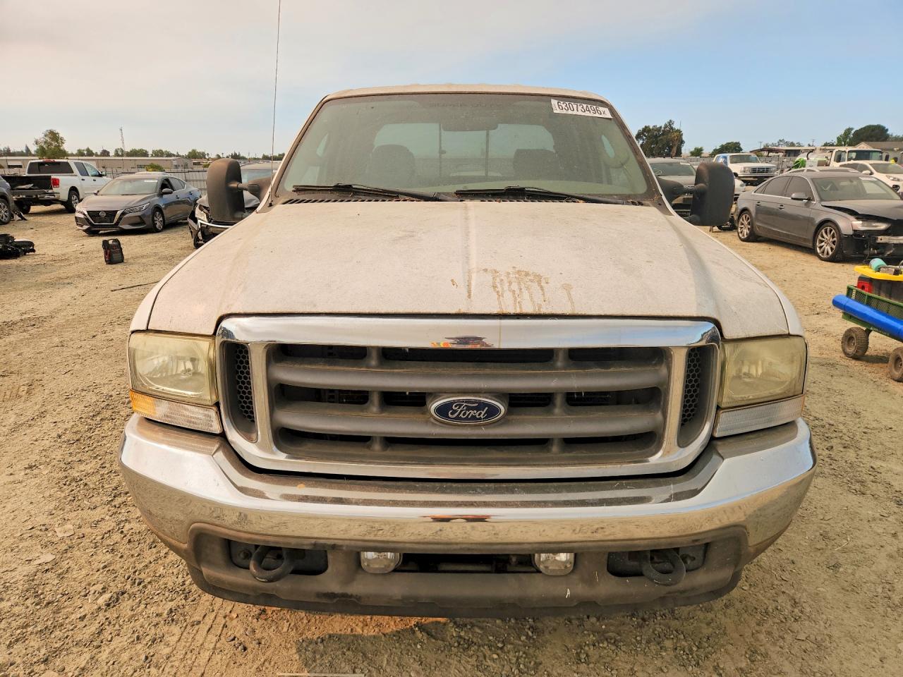 2004 Ford F250 Super Duty White vin: 1FTNW20S94EB39327