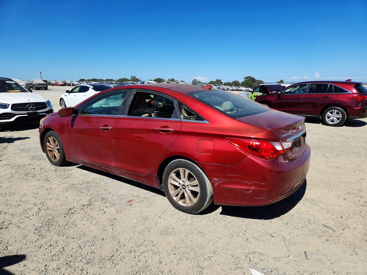 2013 Hyundai Sonata Gls Red vin: 5NPEB4AC1DH646429