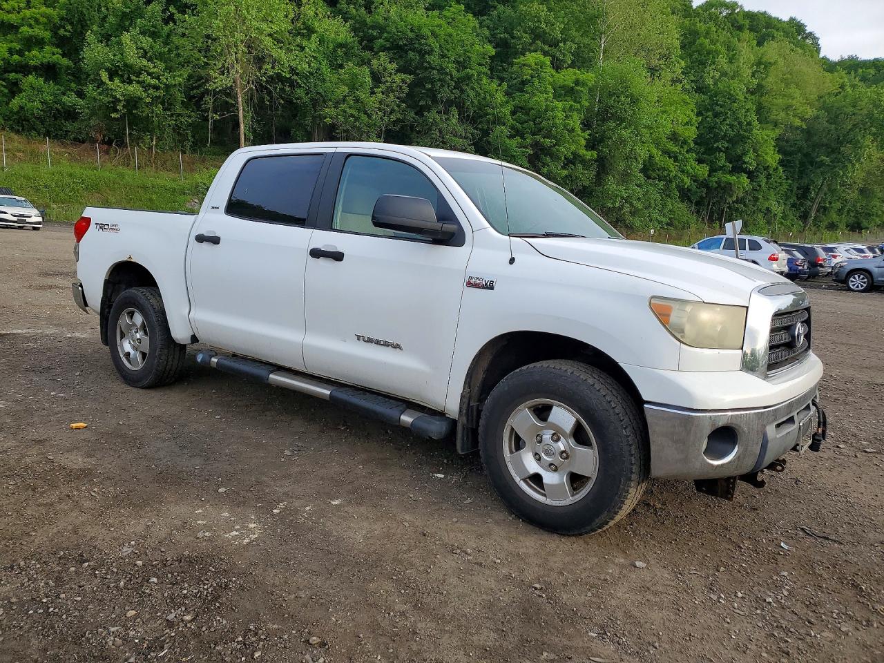 2008 Toyota Tundra Sr5 Белый vin: 5TBDV54188S500492