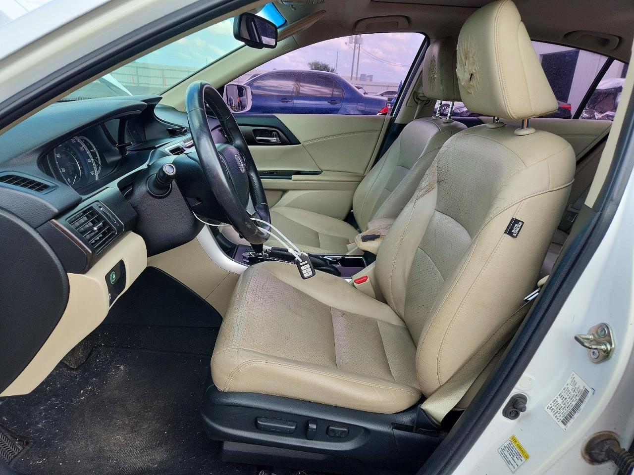 2015 Honda Accord Exl White vin: 1HGCR2F82FA031864