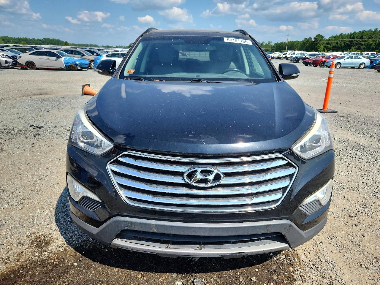 2013 Hyundai Santa Fe Limited Black vin: KM8SR4HF7DU007374