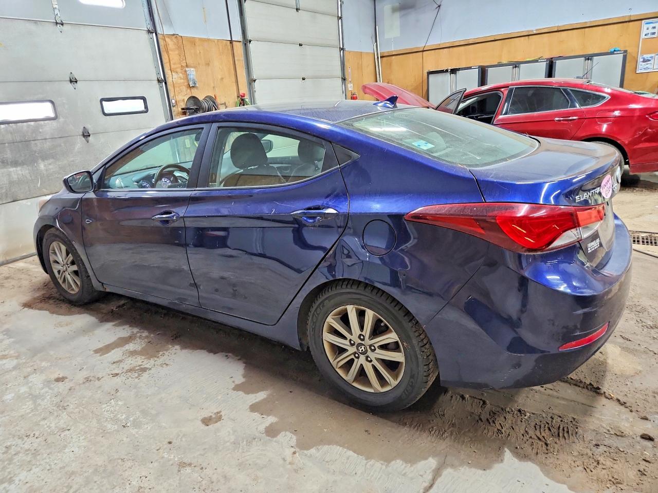 2014 Hyundai Elantra Se Blue vin: 5NPDH4AE7EH470032