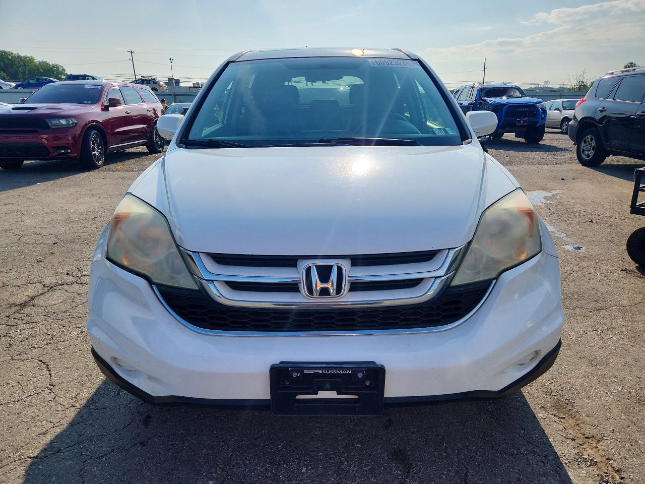 2010 Honda Cr-v Exl White vin: 5J6RE4H73AL038317