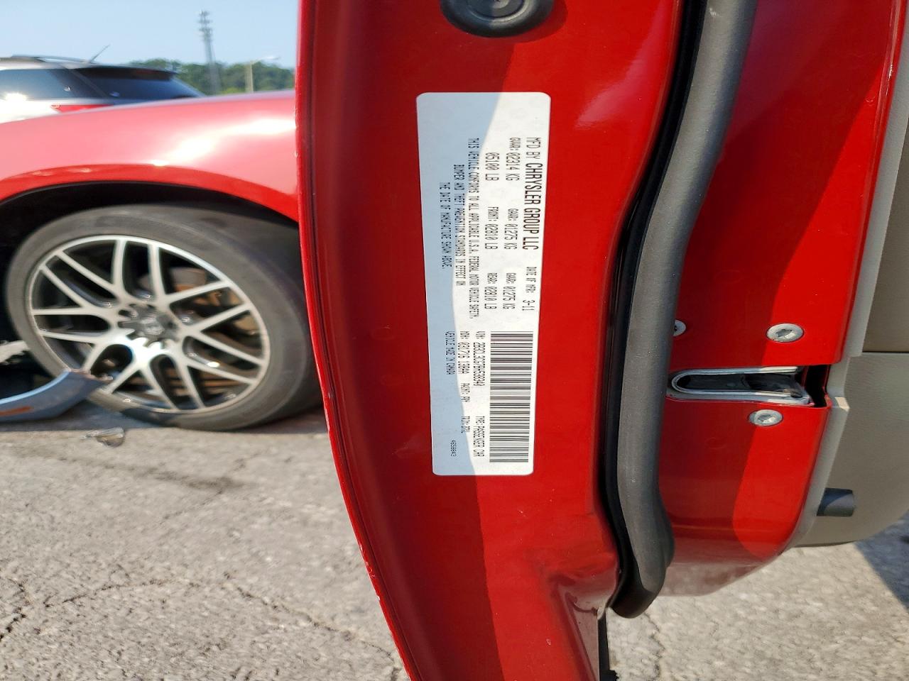 2011 Dodge Charger Red vin: 2B3CL3CG7BH538340