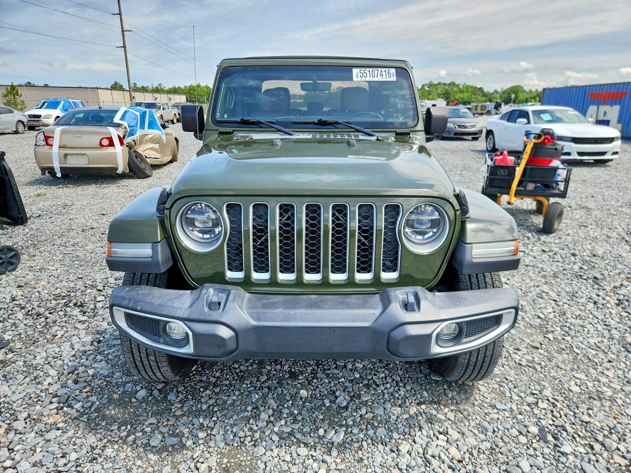 2022 Jeep Gladiator Overland Green vin: 1C6HJTFG2NL129487