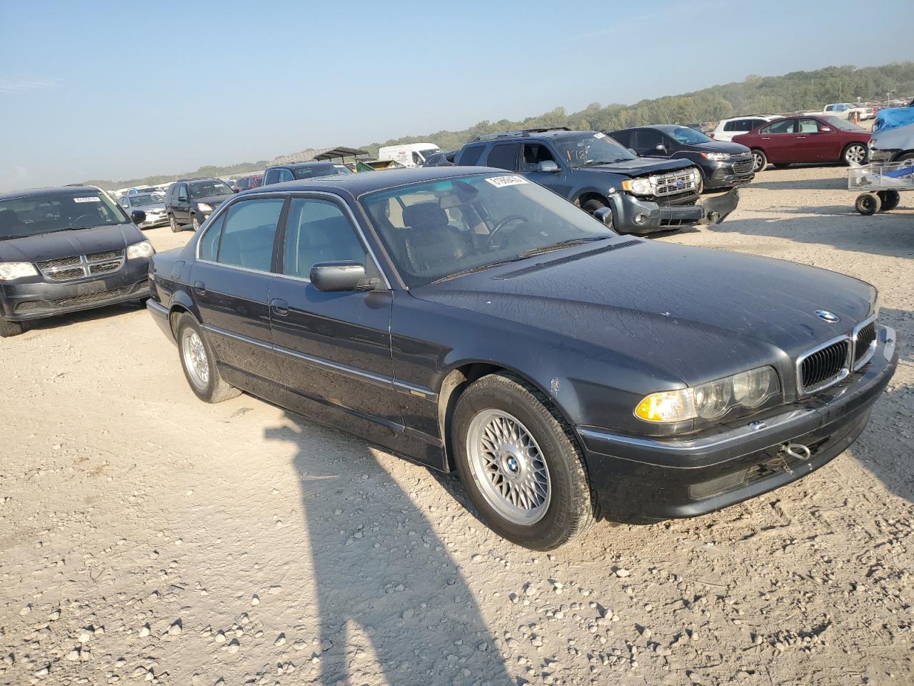 2001 Bmw 740 Il Синий vin: WBAGH83431DP28066