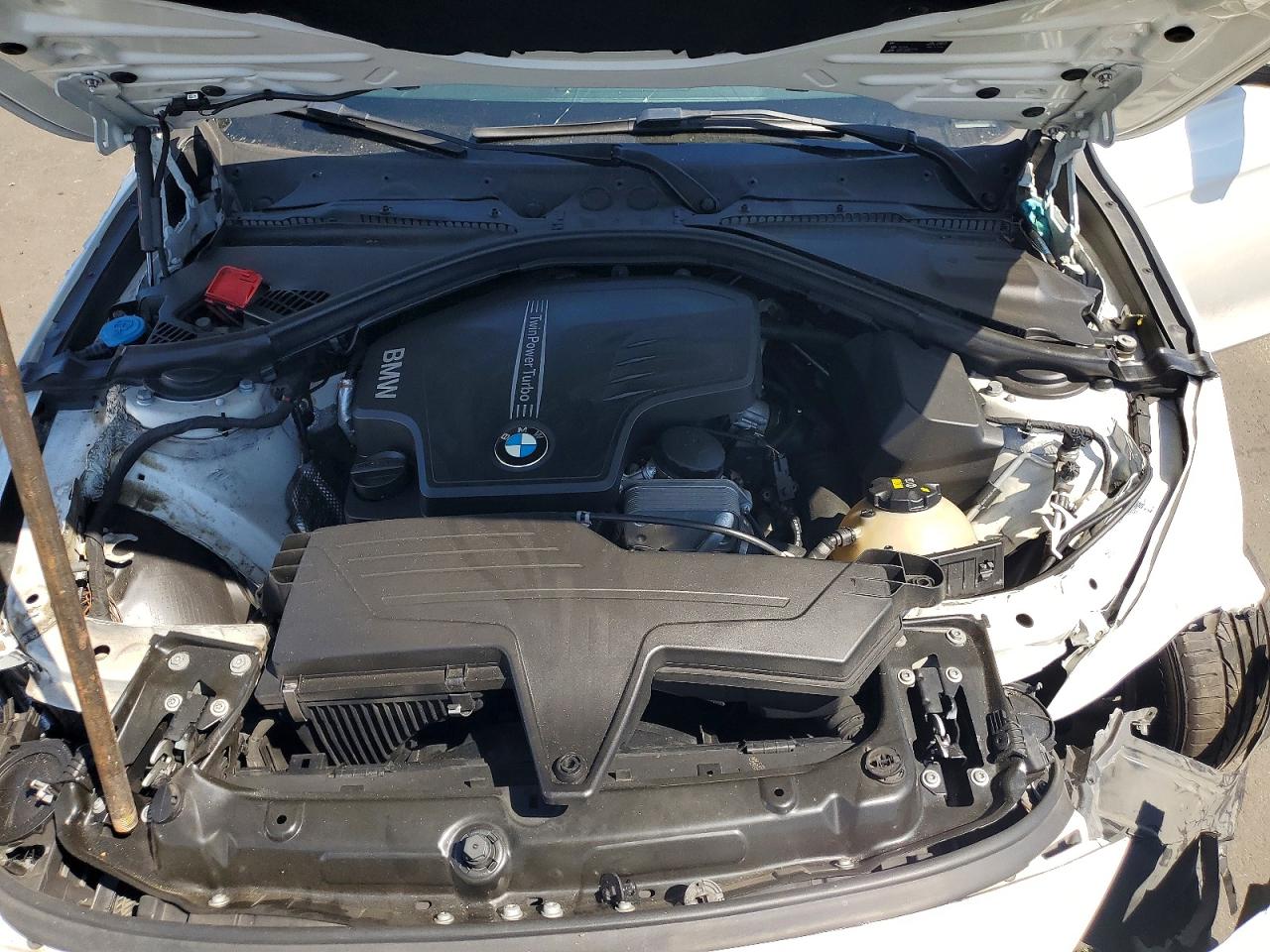 2015 Bmw 328 I White vin: WBA3A5G55FNS83710