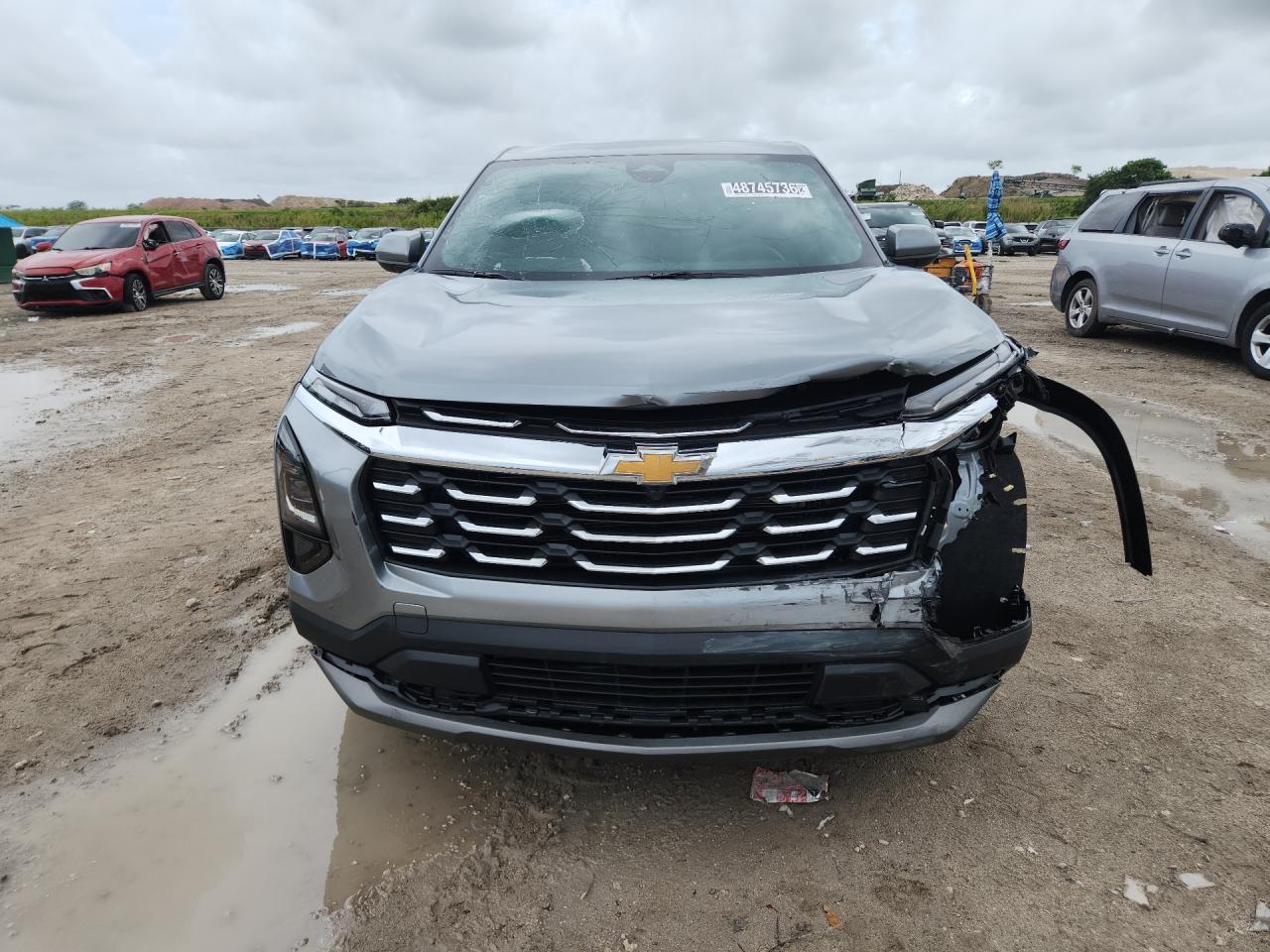 2026 Chevrolet Equinox Lt Серый vin: 3GNAXHEG1TL359926 Damage: Front Bumper Cover Lower, Broken, Replacement Required