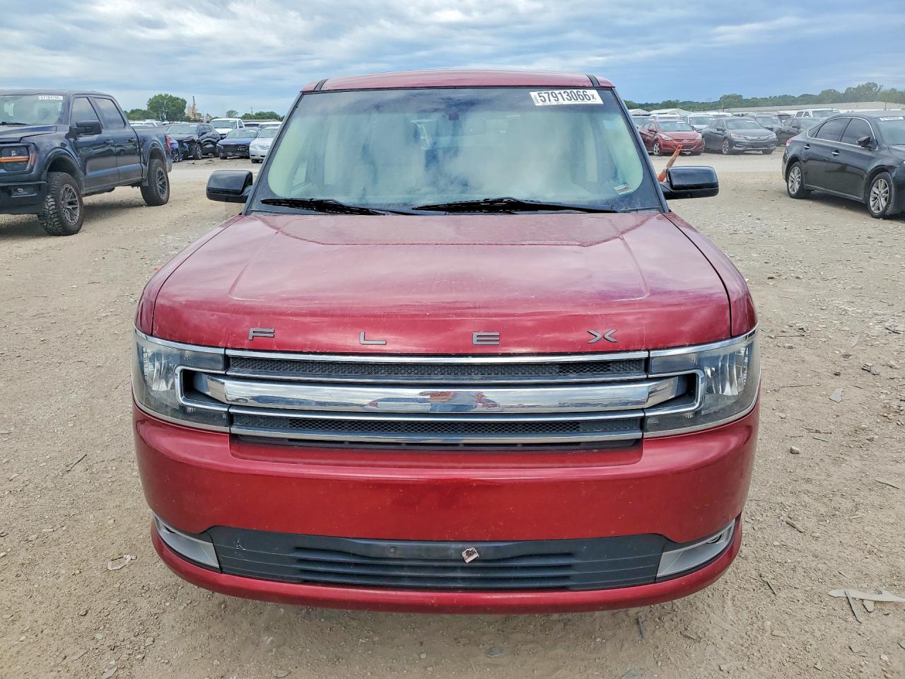 2013 Ford Flex Sel Red vin: 2FMGK5C86DBD32242
