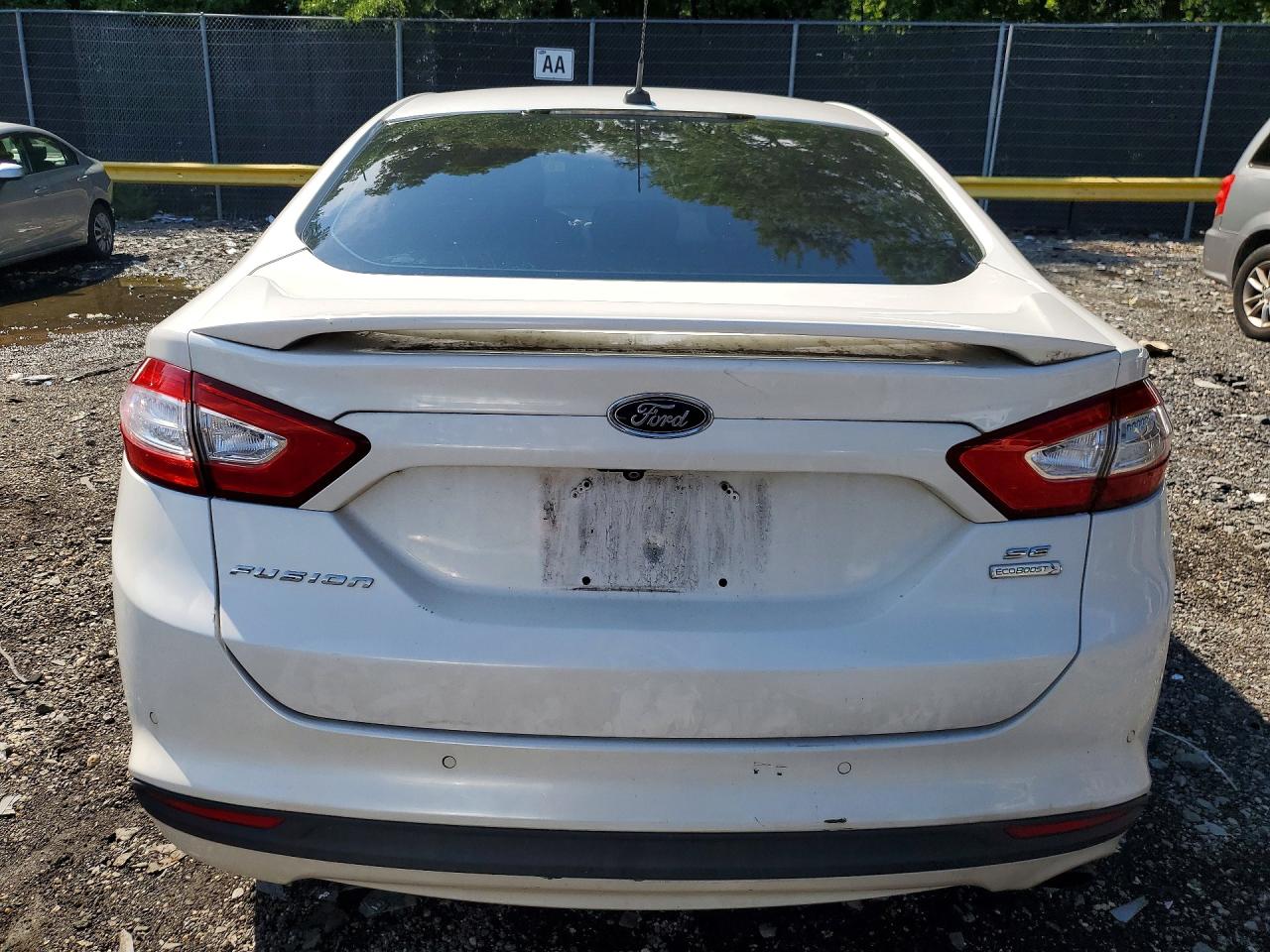 2013 Ford Fusion Se White vin: 3FA6P0HR3DR277214