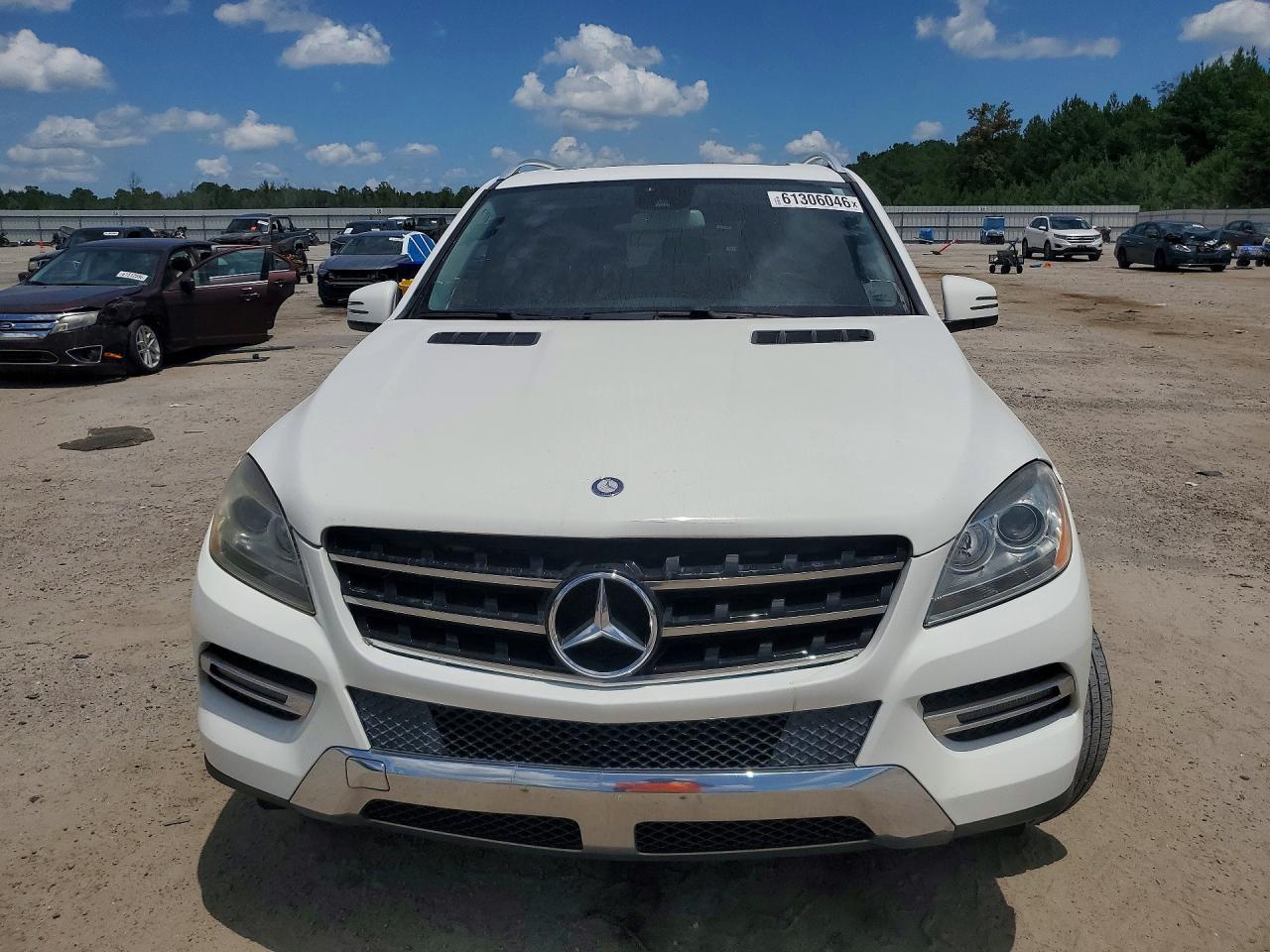 2014 Mercedes-benz Ml 350 White vin: 4JGDA5JB5EA288624