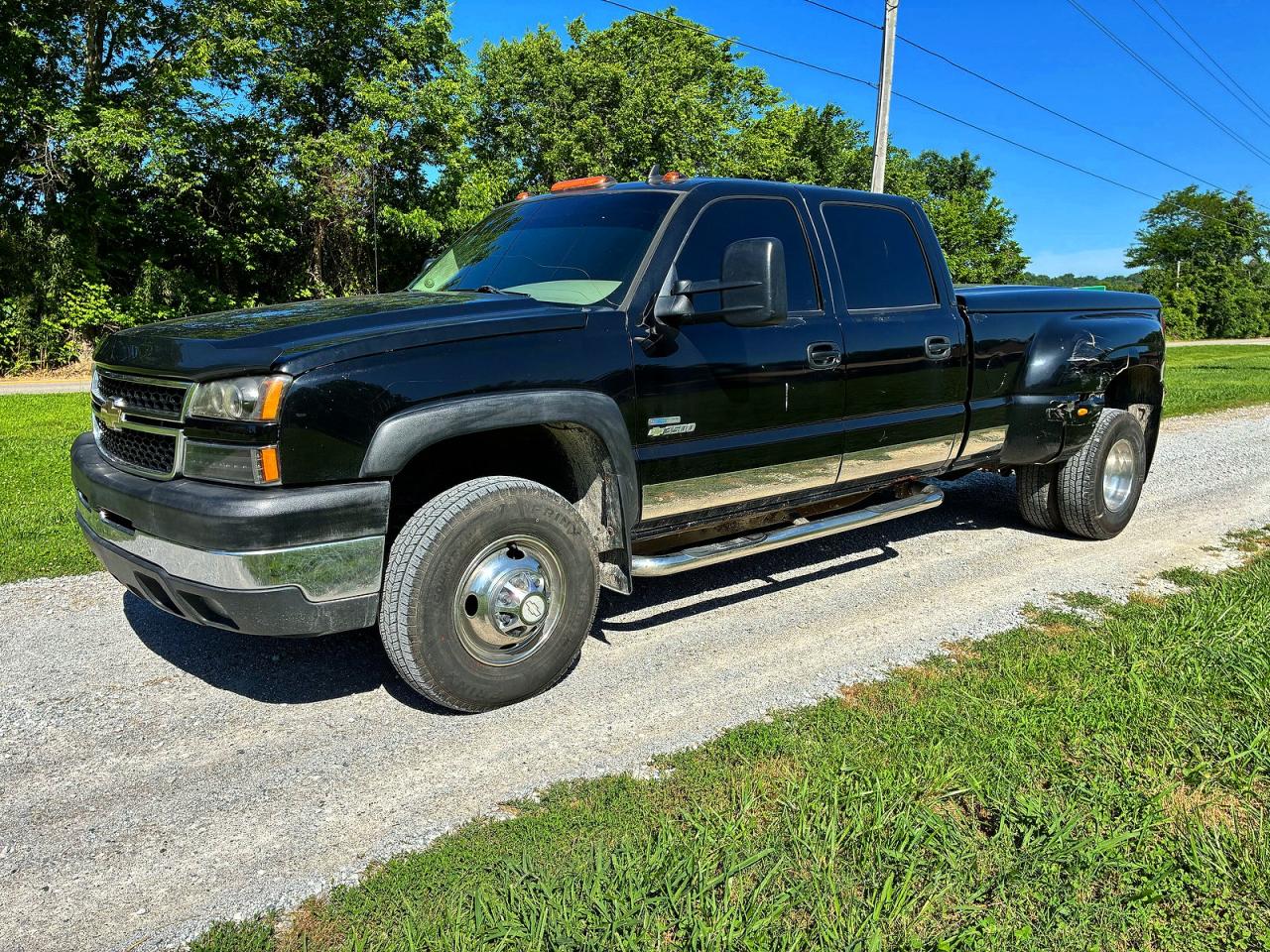 2007 Chevrolet Silverado K3500 Black vin: 1GCJK33DX7F131930