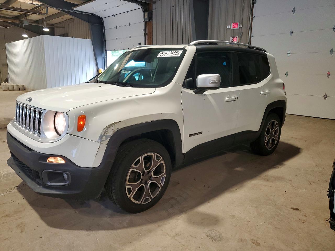 2015 Jeep Renegade Limited White vin: ZACCJBDT3FPC23209