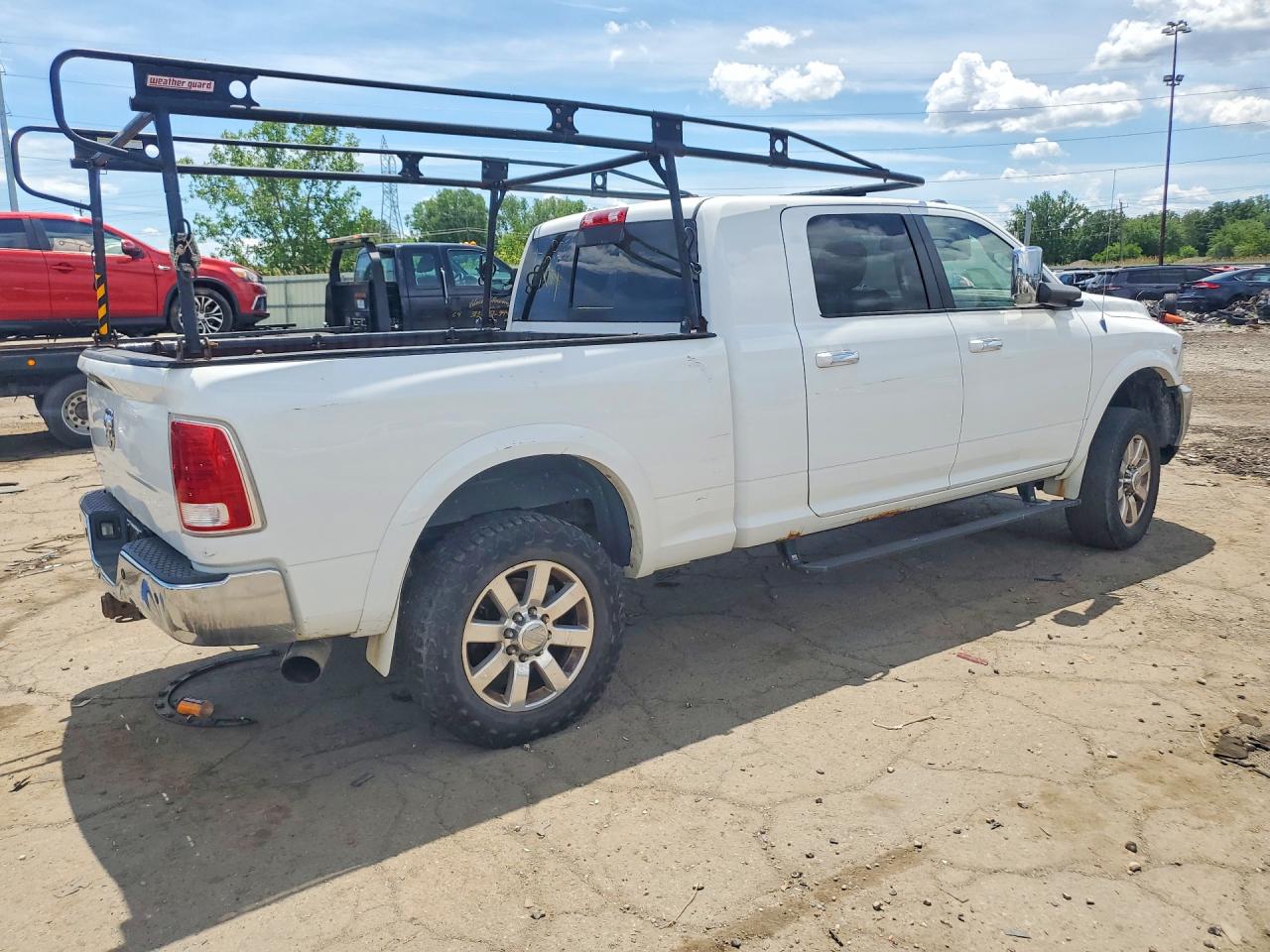 2013 Ram 2500 Longhorn White vin: 3C6UR5PL1DG533746