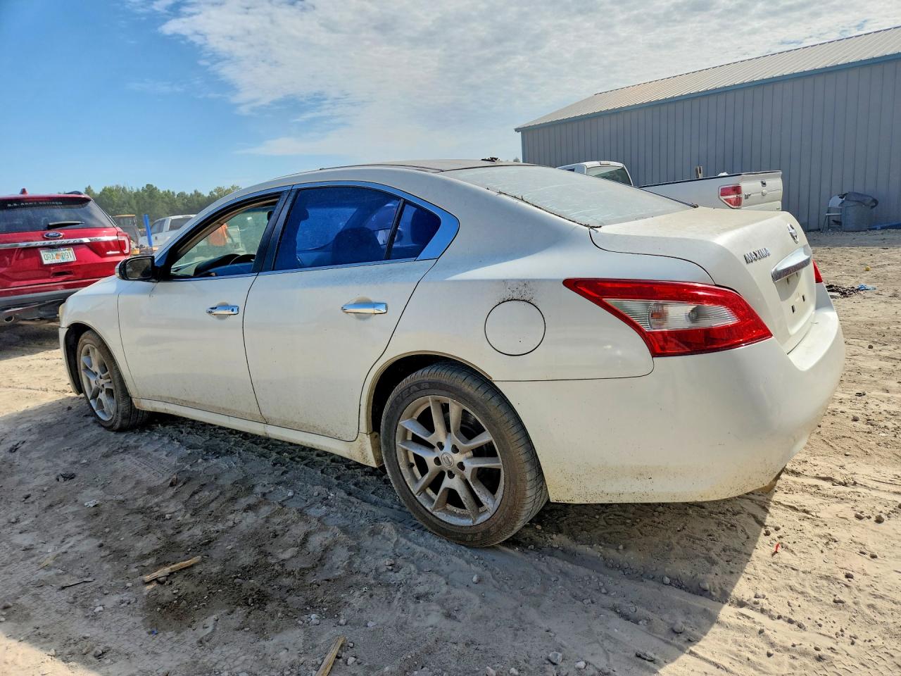2009 Nissan Maxima 3.5 S White vin: 1N4AA51E39C833902