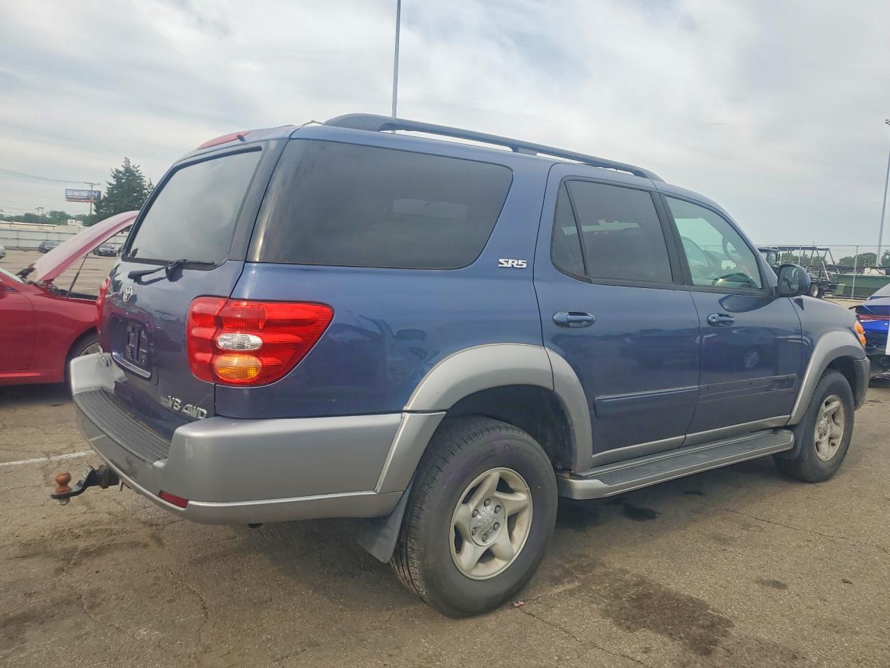 2002 Toyota Sequoia Sr5 Blue vin: 5TDBT44AX2S073211