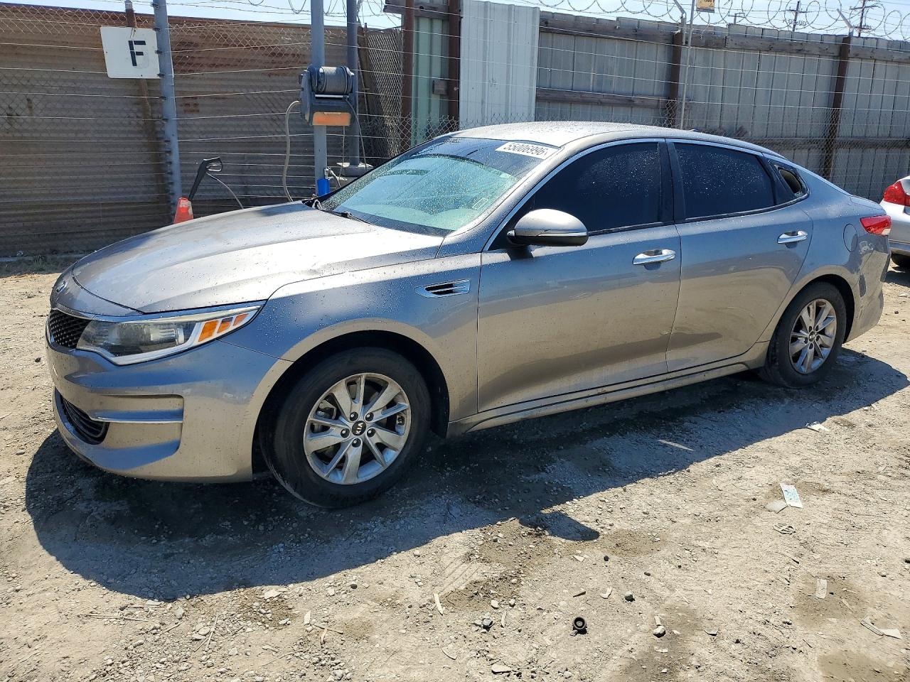 2016 Kia Optima Lx Gray vin: 5XXGT4L33GG094080