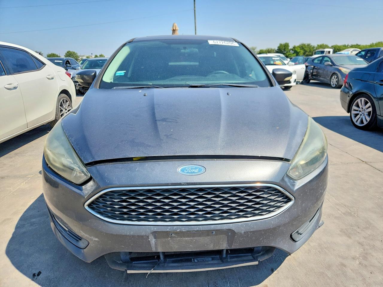 2015 Ford Focus Se Gray vin: 1FADP3F27FL210342