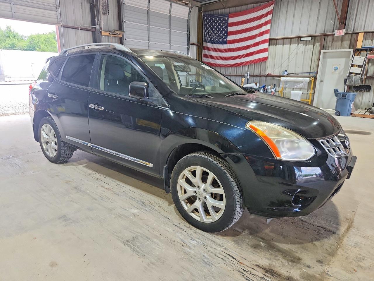 2012 Nissan Rogue S Black vin: JN8AS5MV4CW366454