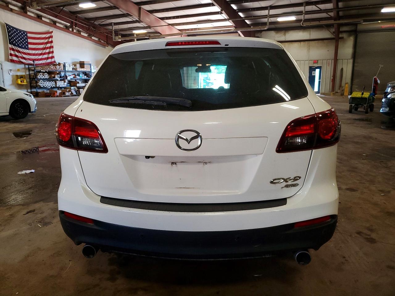 2015 Mazda Cx-9 Touring White vin: JM3TB3CA8F0451433