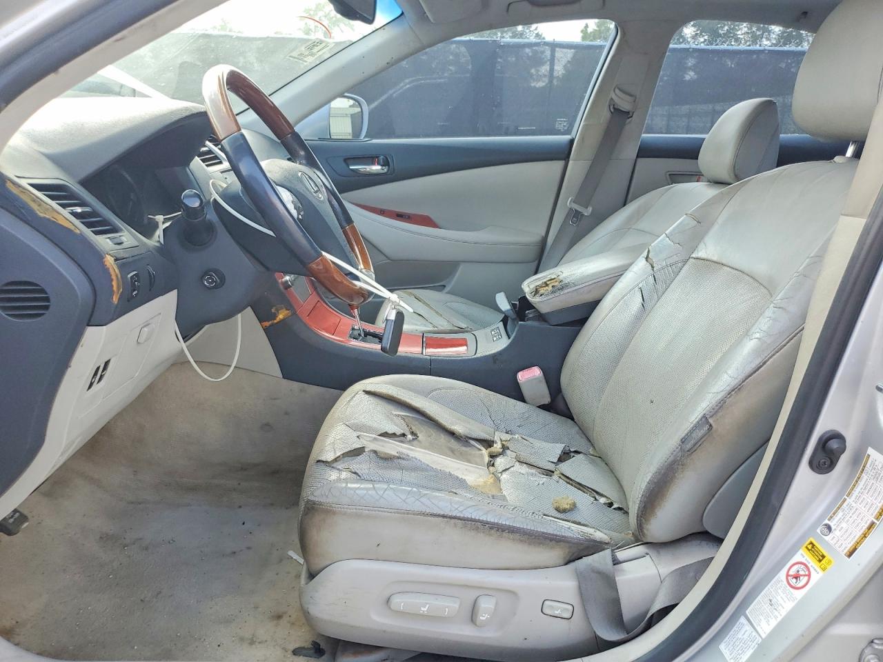2007 Lexus Es 350 White vin: JTHBJ46G172138712