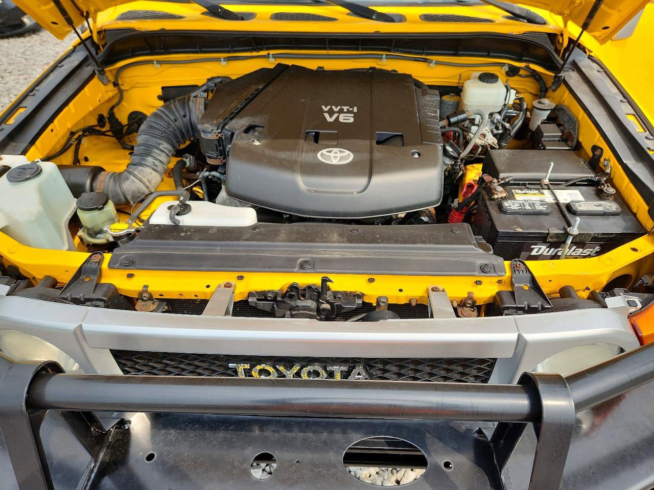 2007 Toyota Fj Cruiser Base Yellow vin: JTEBU11F270034792