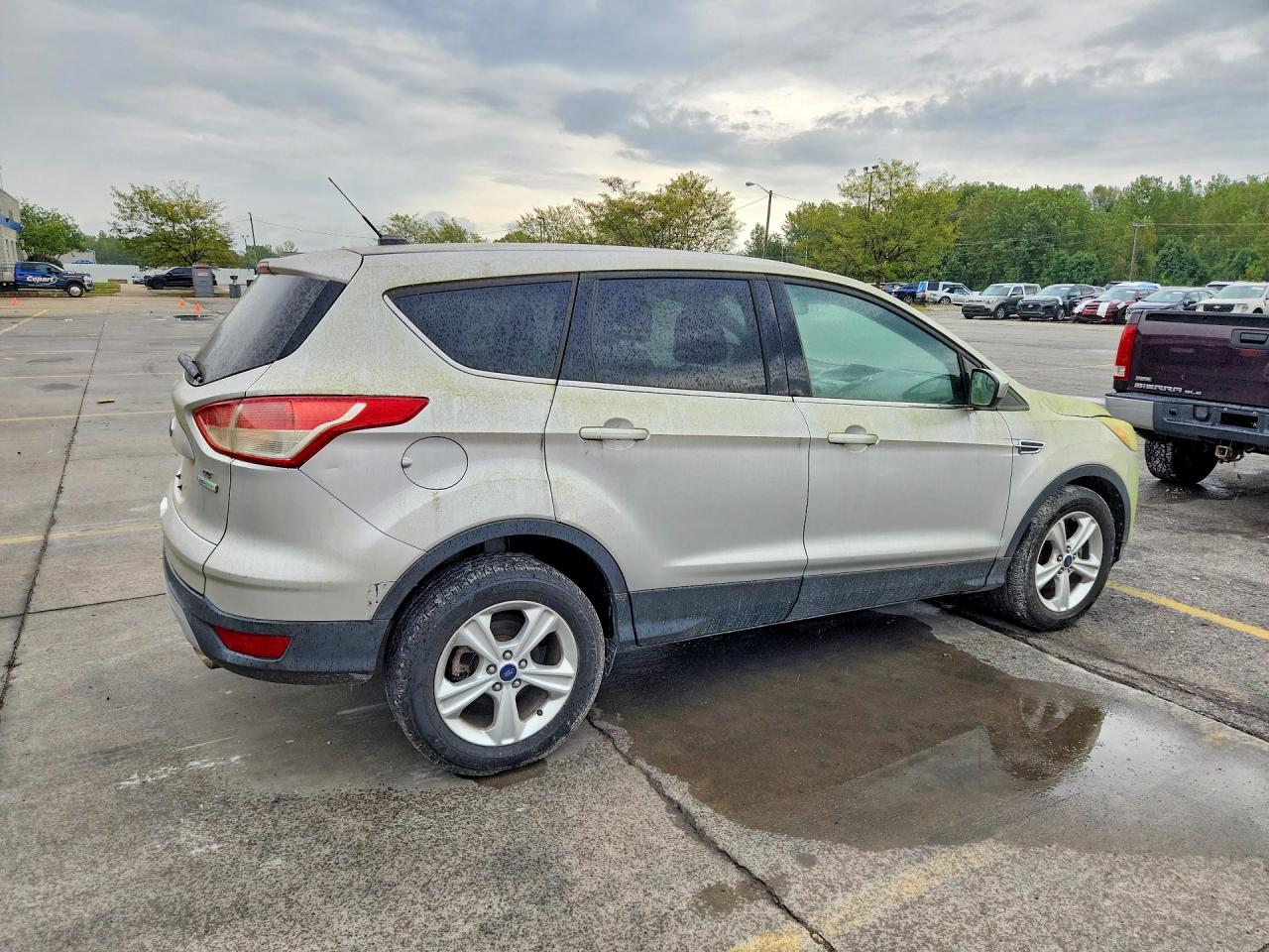 2014 Ford Escape Se Silver vin: 1FMCU0GX2EUE09701