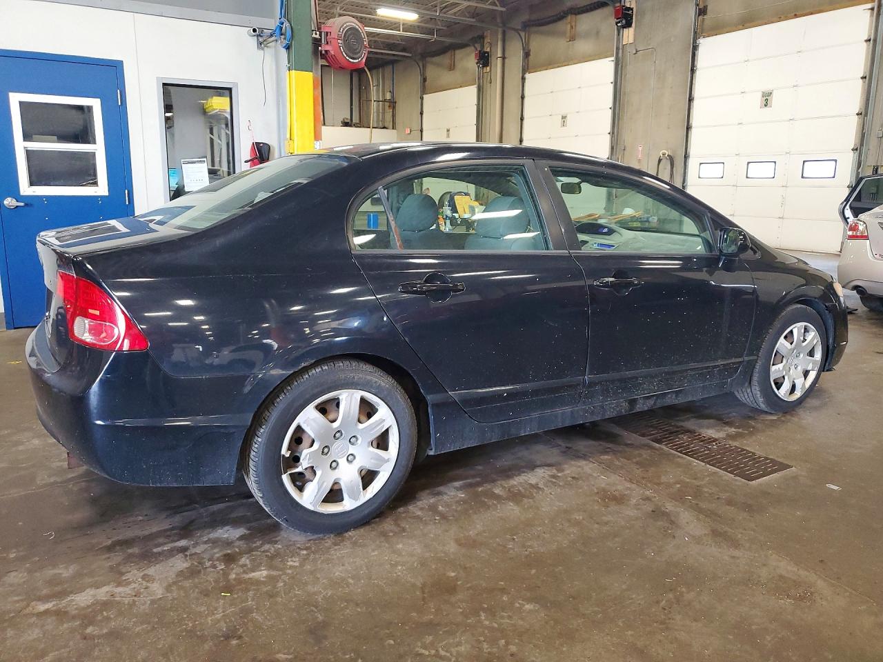 2007 Honda Civic Lx Black vin: 1HGFA16567L075716