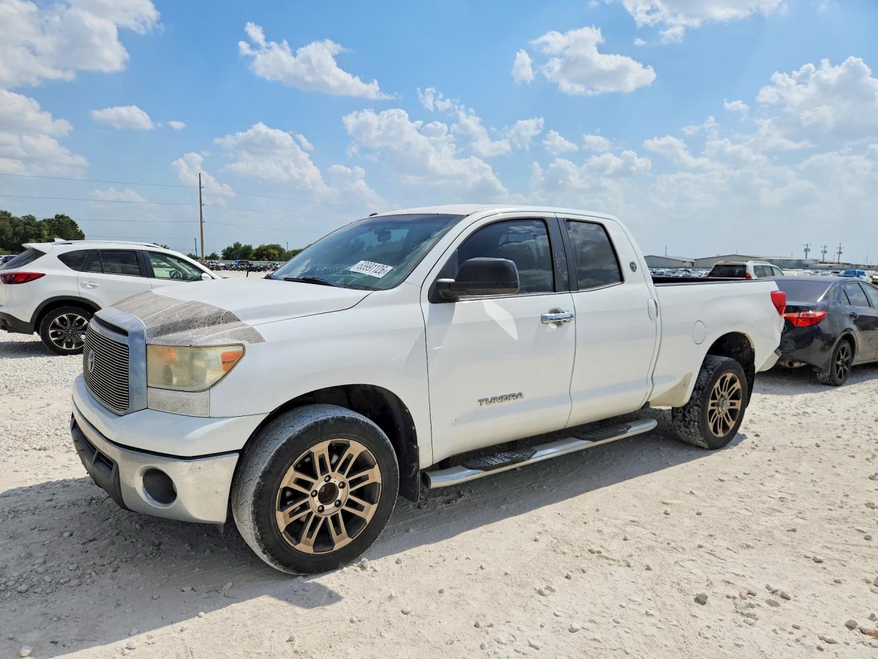 2013 Toyota Tundra Double Cab Sr5 White vin: 5TFRM5F17DX057463